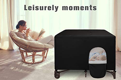 Dofilachy Blackout Cover for Pack N Play - Crib Tent Canopy