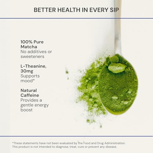 Ceremonial Japanese Matcha Powder - Organic Green Tea for Energy & Focus - 30 Servings