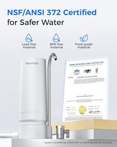 Waterdrop CTF-05 White Plastic Faucet Water Filter with Filter Life Reminder