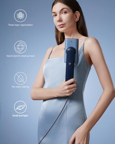 Nexdoo Blue G9 2-in-1 Travel Handheld Clothes Steamer - 1200W, Lightweight, Dual-Use for Home & Travel