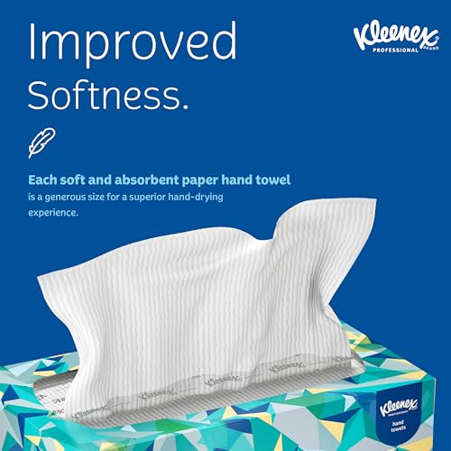 Kleenex Professional Paper Hand Towels Bulk 18 Boxes, Soft & Absorbent