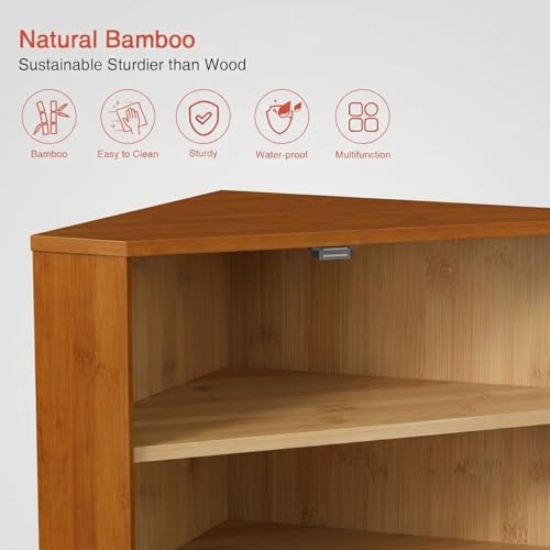 Walnut Corner Bread Box - Double Layer Kitchen Storage for Baked Goods