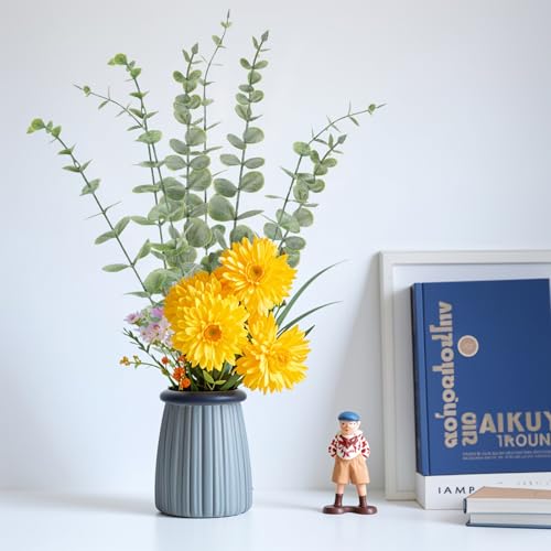 20pcs Eucalyptus Stems Artificial Eucalyptus Leaves Stems Artificial Fake Flowers for Home Office Flowers Bouquet Centerpiece Wedding Decoration Christmas Decor 2025