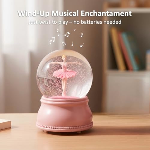 Ballet Girl Snow Globe for Girls - Christmas Musical Ballerina Decor