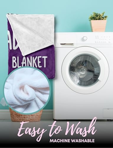 Violet Huglanket Boss Lady Gift – Funny Nap Blanket for Women, 60 x 80 inches