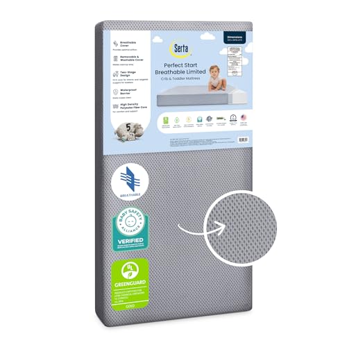 Breathable Limited Two-Stage Crib & Toddler Mattress with Waterproof Cover