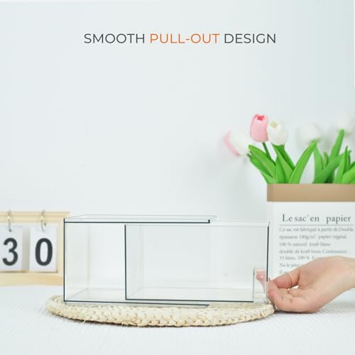 Rolheit 4 Pack Laundry Room Storage Drawers with Labels - Stackable Dryer Sheet & Pod Containers