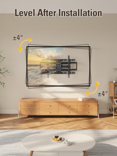 Full Motion TV Wall Mount for 42-84 Inch TVs - 24 Inch Studs, Tilt & Swivel