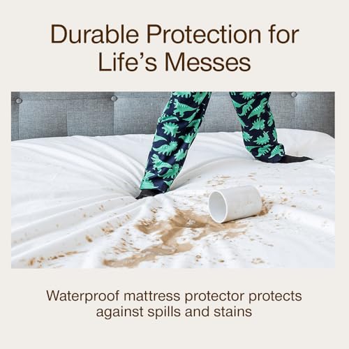 Coop Home Goods Ultra-Tech King Waterproof Mattress Protector - 78x80, Noiseless & Machine Washable