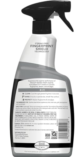 Weiman Unscented Stainless Steel Cleaner & Polish Spray 6 Pack, 22 Fl Oz