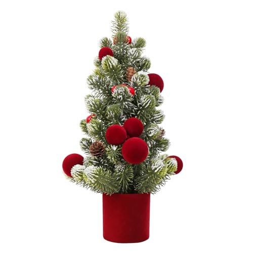 18Inch Small Christmas Tree for Home Table Xmas Indoor Decor