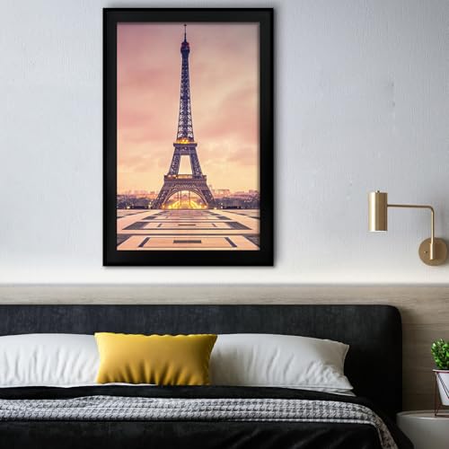 SESEAT Black 24x36 Wall Picture Frames Set of 6 for Gallery Wall, No Mat