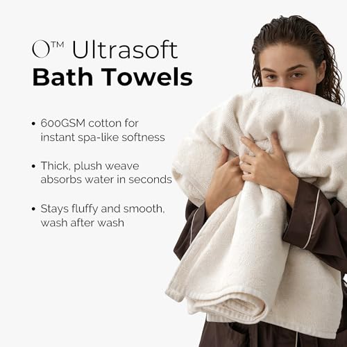 Cotton Towel Set with Bath Towels - Sand - Quick Dry & Ultra Plush
