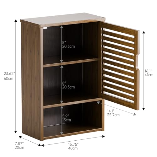 HITNET Medicine Cabinet, Wall Hanging Cabinet with Adjustable Shelf,