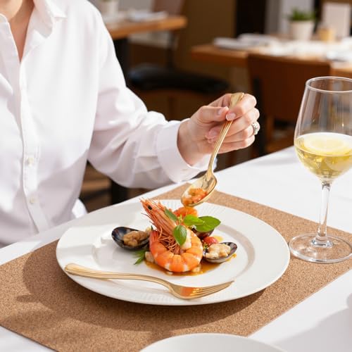 WDF 500PCS Gold Disposable Plastic Silverware Set Modern - Party, Wedding & Holiday Use