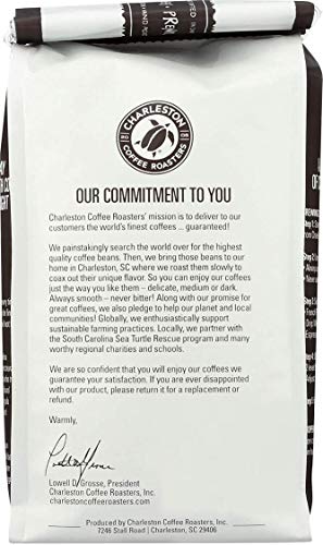 Organic Whole Bean Coffee - Charleston Medium Roast 12oz Pack of 6 - Hand Picked & Slow Roasted