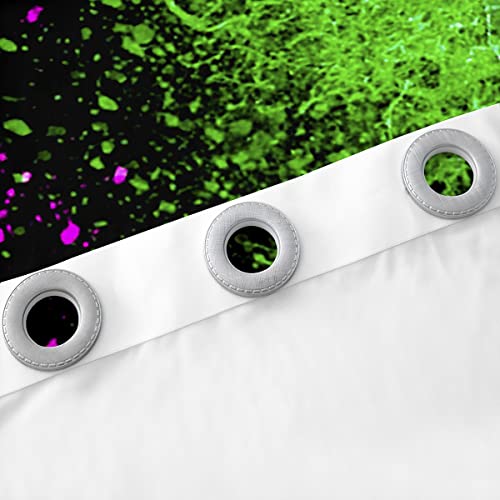 Feelyou Lightsaber Windows Drapes Purple Green Tie Dye Curtains for Bedroom Living Room for Kids Boys Teens Future Technology Curtains Soft Lightweight Room Decoration,42 X 63 Inch,2 Panels