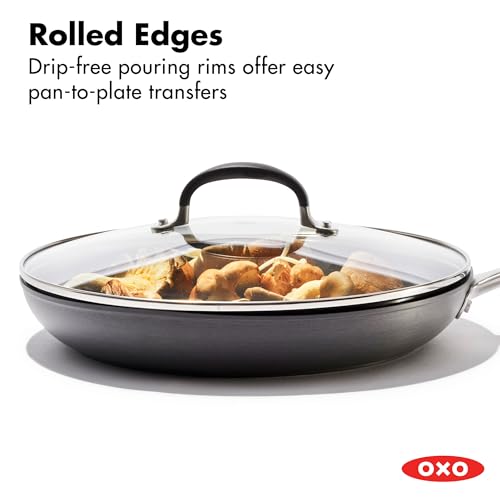 12-Inch Non-Stick Ceramic Frying Pan with Lid - Oven & Dishwasher Safe