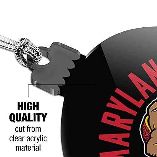 GRAPHICS & MORE Maryland Terrapin Acrylic Christmas Tree Holiday Ornament