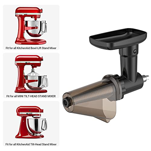 InnoMoon Fruit & Vegetable Strainer Attachment for KitchenAid Stand Mixer - Black