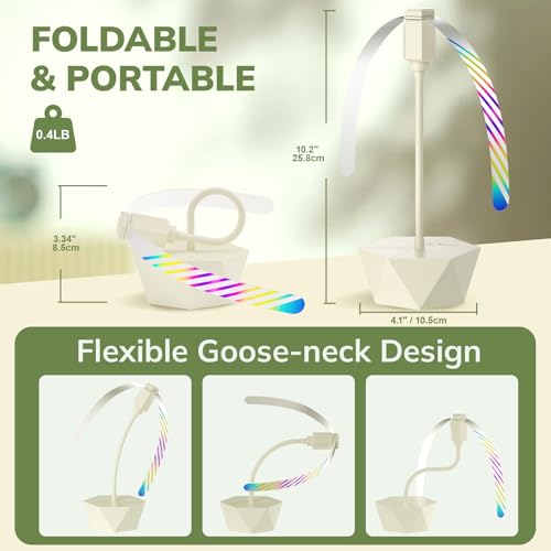 Portable Battery-F powered Fly Fans 6-Pack with Flexible Goose-Neck Blades - Indoor Outdoor Table Fans, Beige - Variation of THIS listing