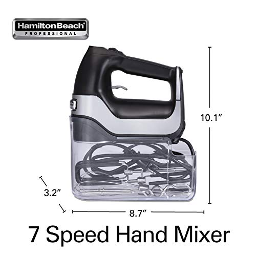 Hamilton Beach Professional 7-Speed Digital Hand Mixer - Matte Black