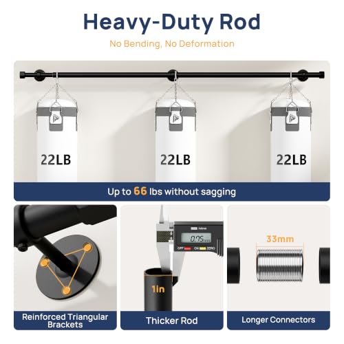 ENJOYBASICS 32-240" Heavy Duty Curtain Rod for Outdoor, No Sagging, 1