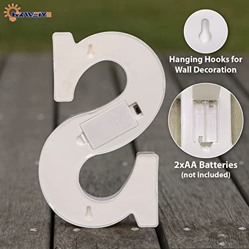 HXWEIYE Light Up Letters LED Marquee Letters Light Sign 26 Alphabet and 10 Number Lights Letter for Party Birthday Bar Battery Powered Christmas Decor Letter Lights (Warm White S)