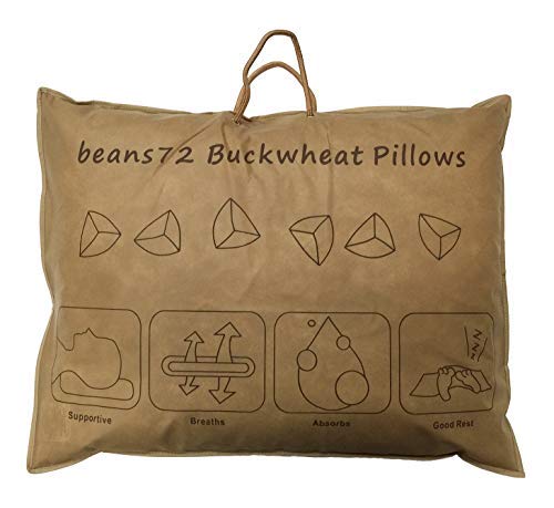 Organic Buckwheat Pillow Twin Size 20x26 - Natural Support & Comfort