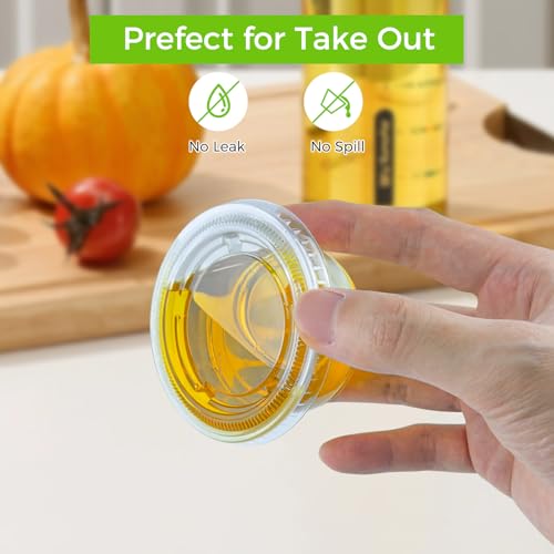 Dealusy 4 oz Jello Shot Cups with Lids - 360 Pack, Disposable Plastic