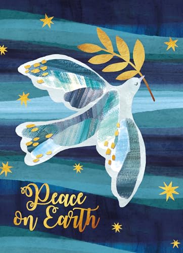 Religious Christmas Cards with Envelopes – Pack of 20, Dove of Peace