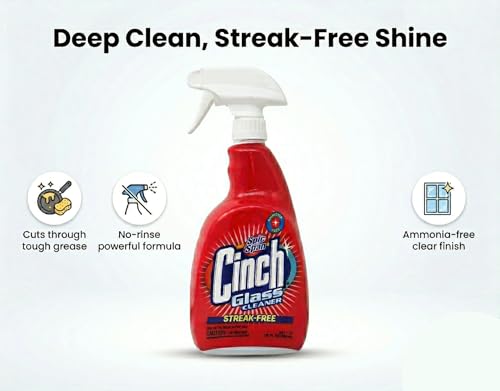 PEHANAN 6-Pack Glass Cleaner 32 oz - Streak-Free Window & Mirror Spray