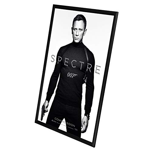 SnapeZo 24x36 Inch Black Aluminum Poster Frame - Front-Loading Snap Frame, Wall Mount
