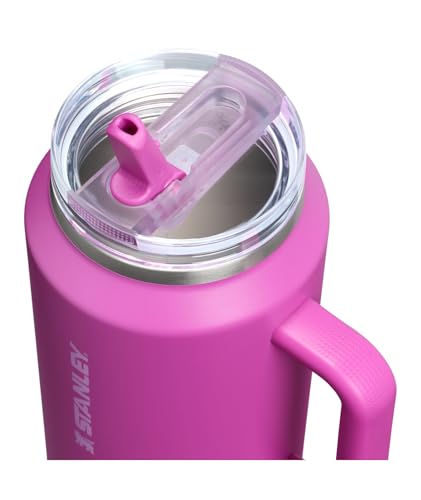 STANLEY Quencher ProTour Flip Straw Tumbler with Leakproof Lid 64 oz | Built-In Straw & Handle | Cupholder Compatible for Travel | Insulated Stainless Steel Cup | BPA-Free | Dark Blossom