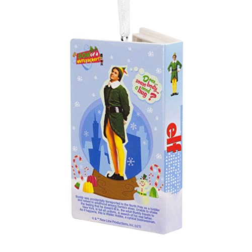 Hallmark Elf Movie Retro Video Cassette Case Plastic Christmas Ornament