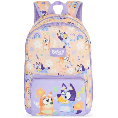 Get Trend Bluey & Paw Patrol Girls Backpack, 18 Inch Squishmallows Collection, Multi Bluey