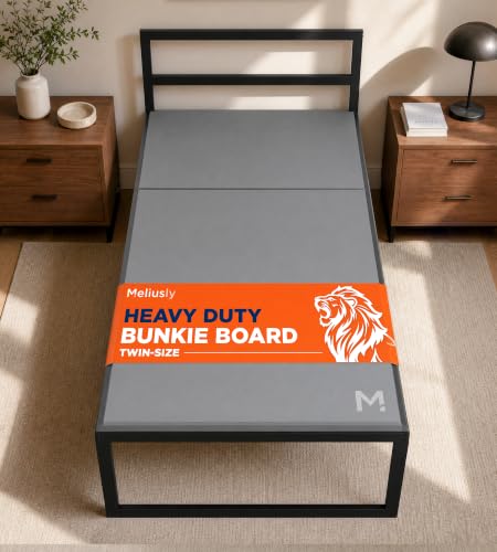 Heavy Duty Twin Bunkie Board 38x75 Inches Support for Mattress - Grey Variation