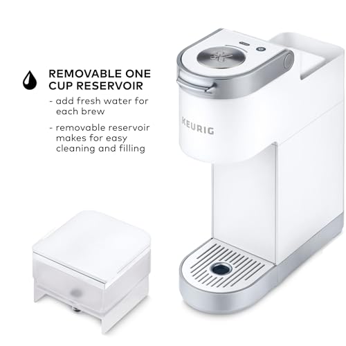 Keurig K-Mini Plus Coffee Maker - White, Single Serve K-Cup Brewer, Renewed