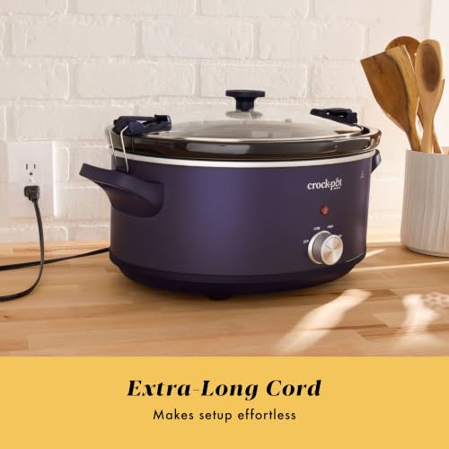 Crock-Pot 10 Quart Manual Slow Cooker with Purple Basil Finish — Large Capacity, Easy to Use