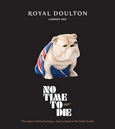 Royal Doulton Jack the Bulldog No Time to Die Ceramic Figurine - Collectible Gift