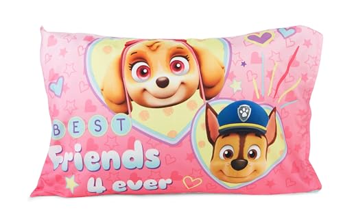 Paw Patrol Skye 4-Piece Toddler Bedding Set - Includes Comforter, Sheets & Reversible Pillowcase, Pink, Adventure Theme