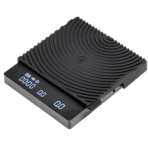 Black Mini Coffee Scale with Timer, Digital Food & Baking Kitchen Scale