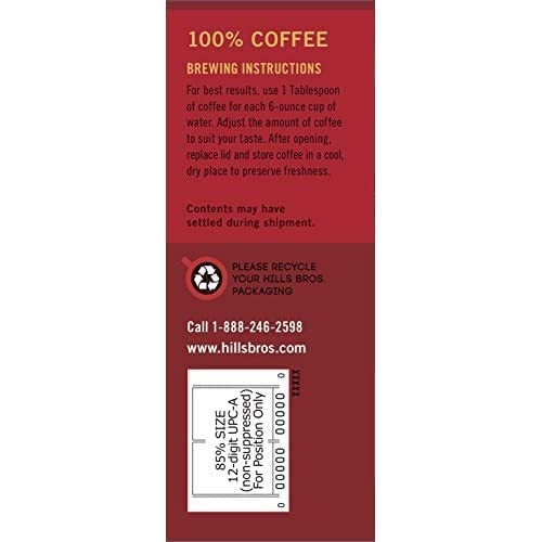 Hills Bros. Original Medium Roast Coffee 26oz Pack of 2 - Unflavored