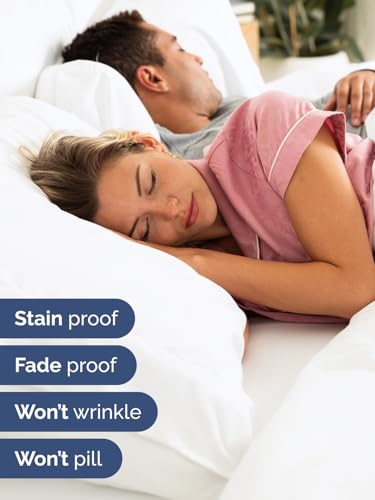 Deep Pocket King Sheet Set - 4 Piece Breathable Cooling Bed Sheets - White, 01 - White / King