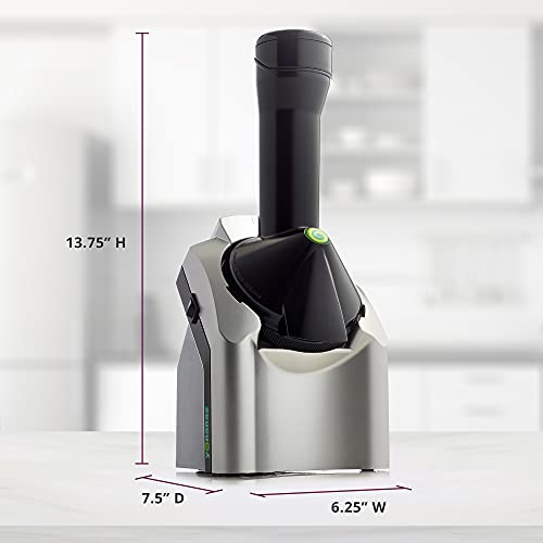 Yonanas Classic Frozen Fruit Soft Serve Maker Silver 200W - Healthy Vegan Dairy-Free Dessert