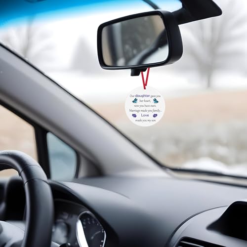 Son in Law Christmas Ornaments Son in Law Gifts Wedding Gifts for Groom from Mother in Law Future Son Gift Groom to Be Gift Ceramic Keepsake for New Son in Law Christmas Birthday Engagement Gift