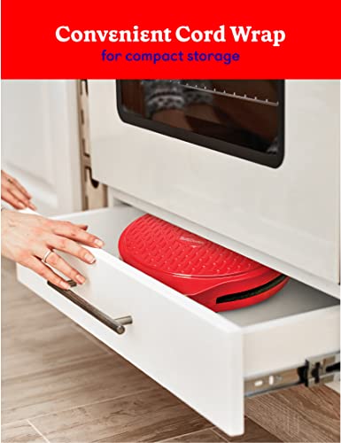 Betty Crocker 12-Inch Pizza Maker Plus Red Indoor Grill - BC-2958CR