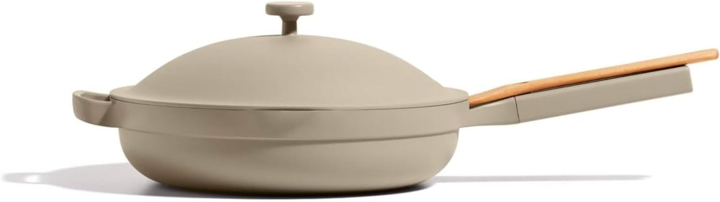 Our Place Large Always Pan - 12.5" Nonstick Ceramic Cookware with Modular Lid & Beechwood Spatula | Induction & Oven-Safe Up to 450°F