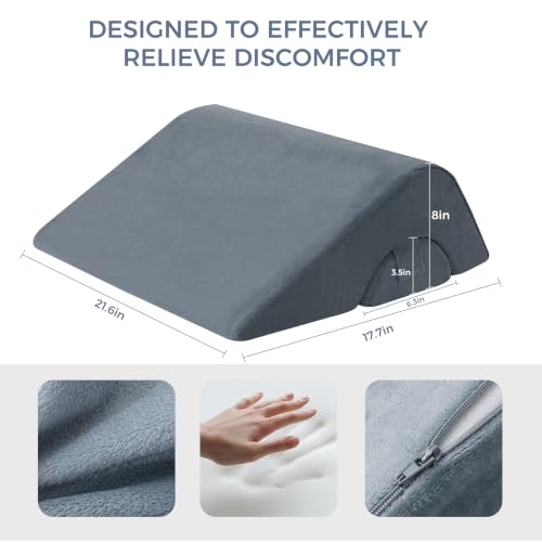Ganondorf Knee Pillow for Back Sleeping, Leg Support Wedge with Removable Cover