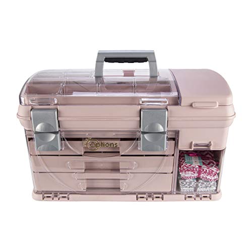 Large 3-Drawer Storage System with Utility Compartments for Craft Jewelry Batteries